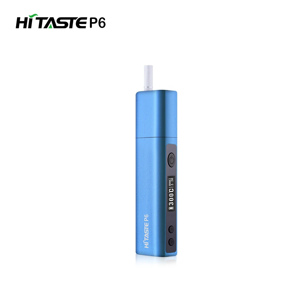 blue Новейшее устройство для сжигания тепла HNB Hitaste P6 Заводская оригинальная электронная сигарета - Цвет: blue
