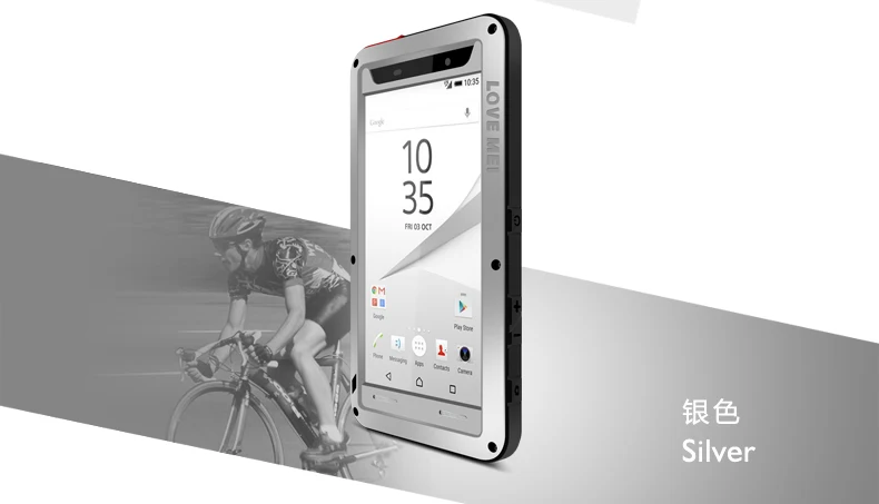 silver Чехол Gorilla glass на весь корпус для sony Xperia XA1 Plus Ultra XZ1 XZ2 XA2 XA ультра противоударный металлический защитный чехол для sony Xperia 10 - Цвет: silver