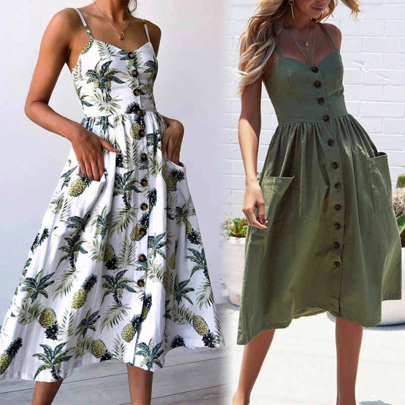 Летнее женское платье 2019 винтажное сексуальное богемное Цветочная Туника