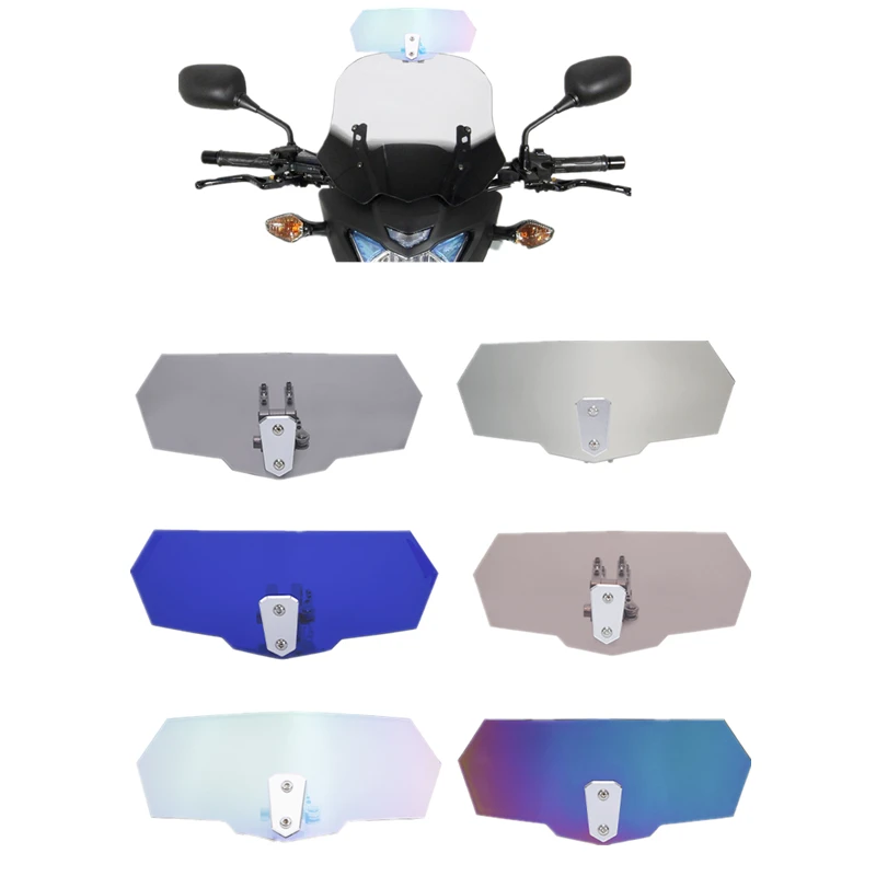 

Двойной регулируемый ветровой дефлектор ветрового стекла для Мотоцикла Suzuki Honda универсальный поток воздуха