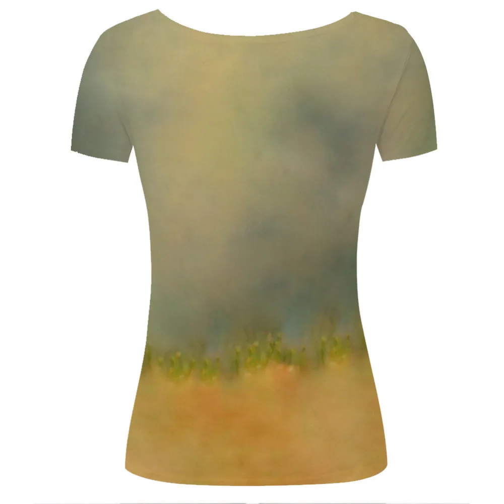 Милые дамы совок-образным вырезом новое поступление женщин футболки девушки