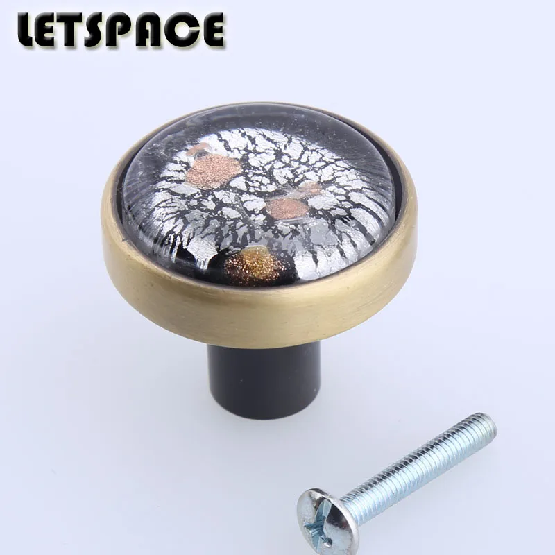 96 мм Ретро стиль Хрустальный винный шкаф дверная ручка 35 стеклянные бронзовые