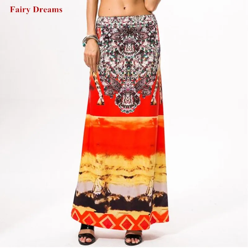 Юбки в африканском стиле Анкара Канга одежда Женская весенне летняя Осенняя