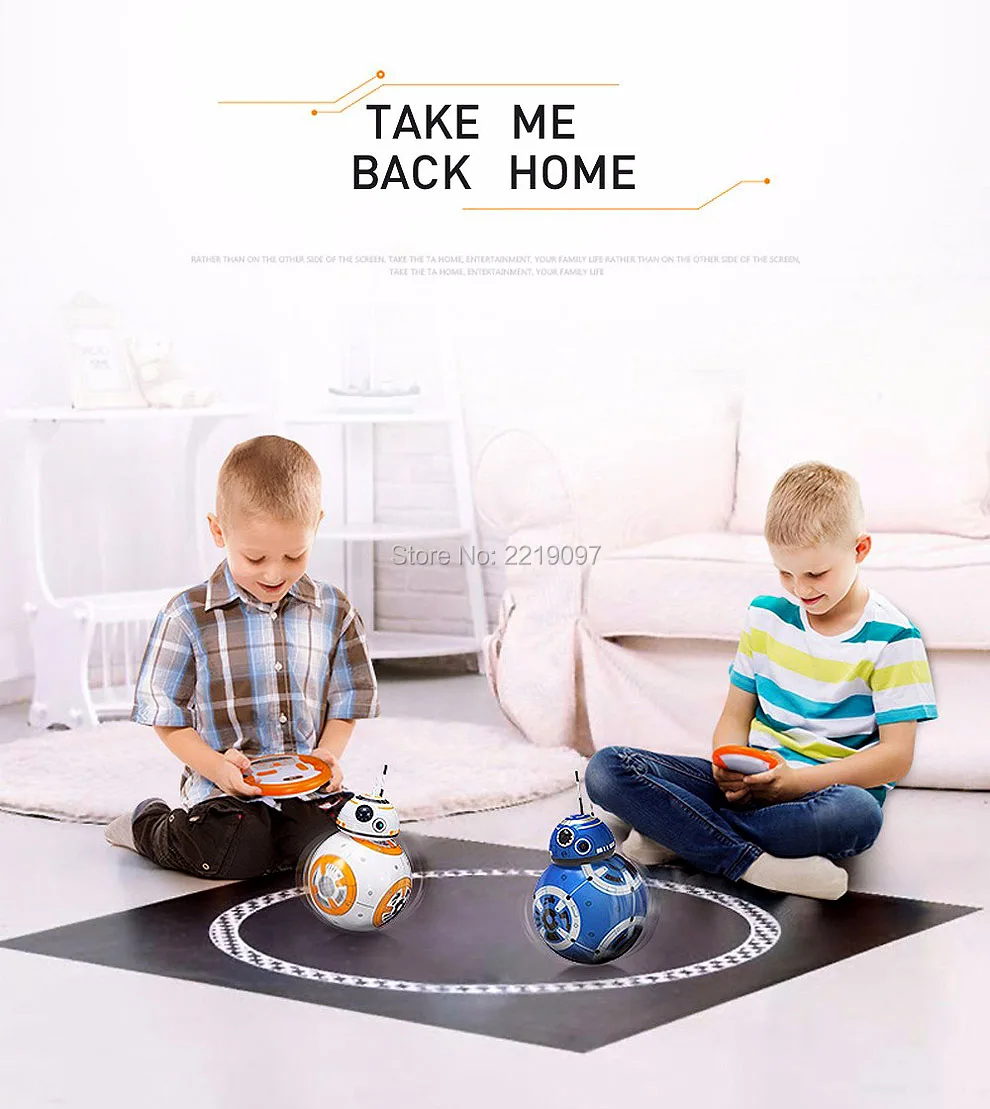 Обновленный робот-BB-8 с пультом дистанционного управления 20,5 см, Звездные войны, Радиоуправляемый Интеллектуальный робот 2,4G BB8 со звуком, игрушки для детей