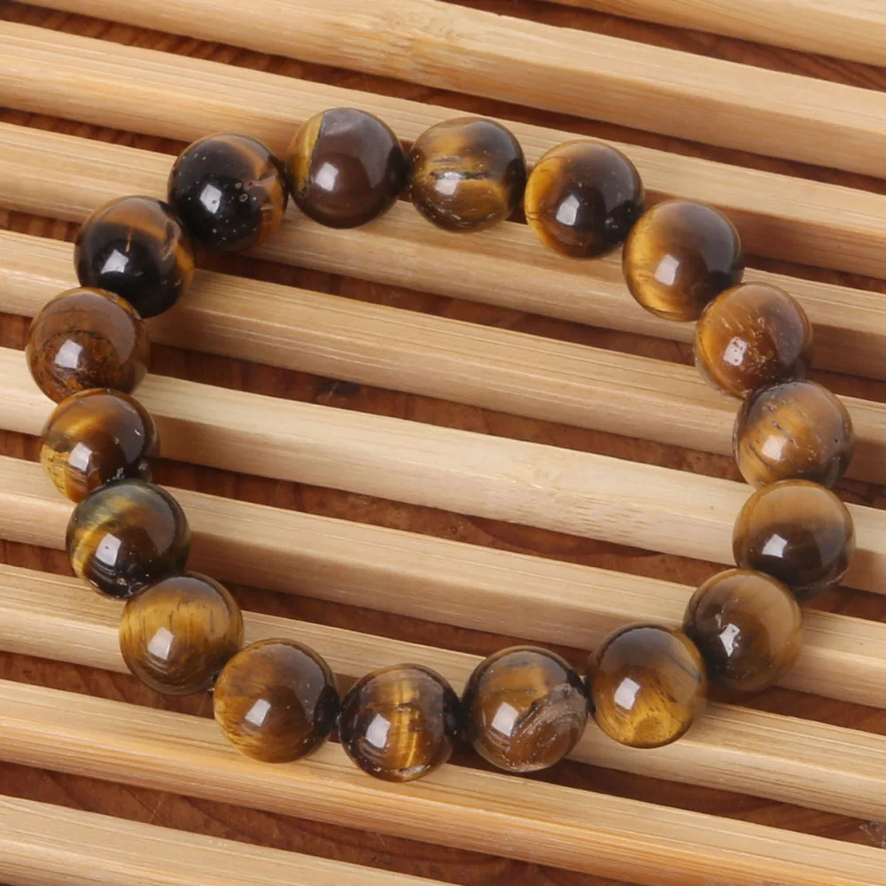 Браслет с бусинами и тигровым глазом для женщин мужчин 6/8/10 мм|Плетеные браслеты| |