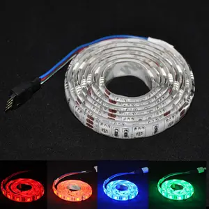 Светодиодная лента rgb smd 5050, не водонепроницаемая, ip20 или водонепроницаемая, ip65, белый, теплый белый, желтый, синий, красный, зеленый, 1 м
