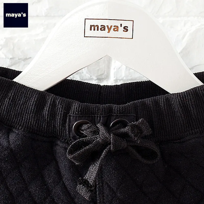 Mayas/модные теплые мягкие детские весенние шаровары однотонные Свободные повседневные штаны для мальчиков дышащие штаны для малышей 81008