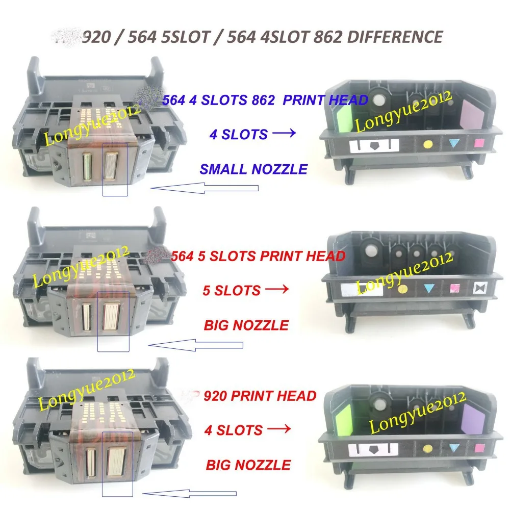 5 слотов печатающая головка 564 для HP D5648 C5388/6380 D7560 C309A C309G C6324 C6380 C410B D5460 B8550 C5380