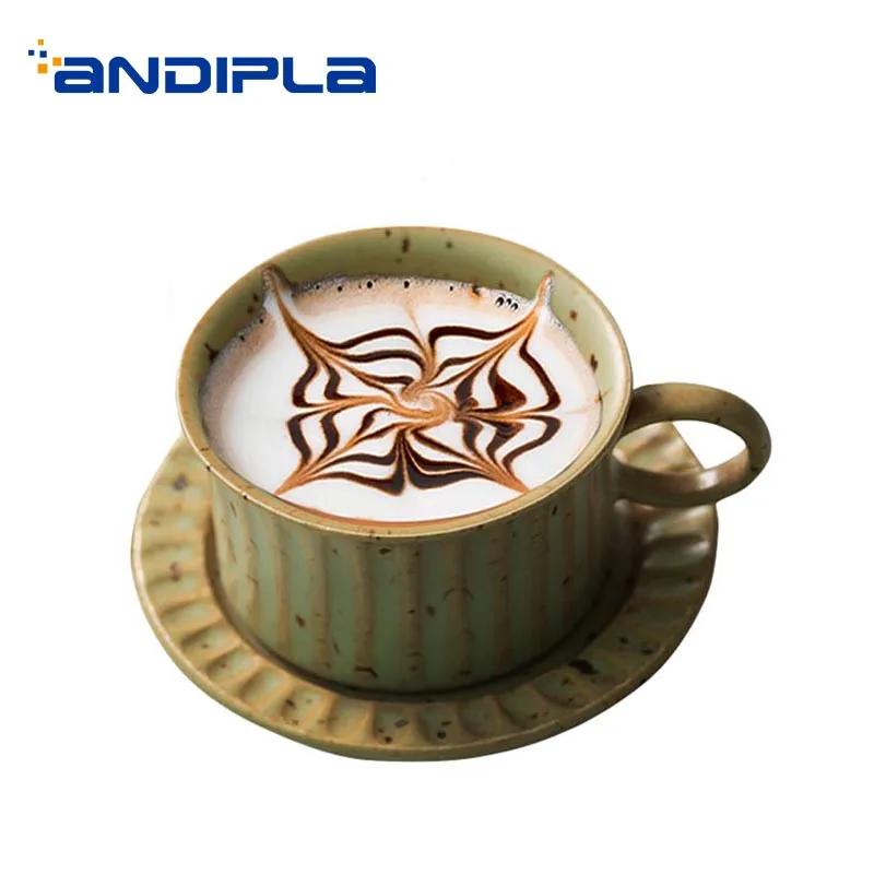 

180ml Jingdezhen Ceramic Drinkware Espresso Coffee Cup with Saucer Kit Teaware Office Master Afternoon Tea Milk Water Mug Cups