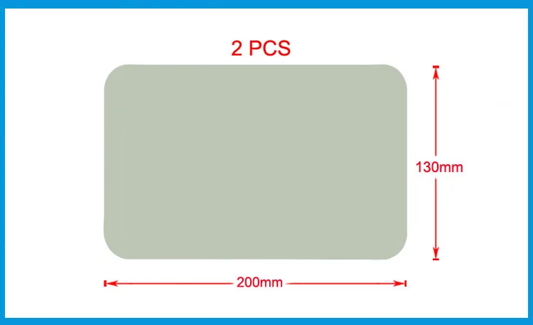 

2PCS 200*130mm Inflatable Plastic Boat Kayak PVC Repair Patch Kit With Glue Waterproof Patch Rib Canoe Dinghy Air Bed