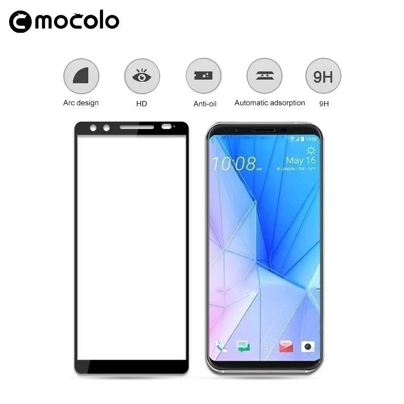 Mocolo Премиум полное покрытие стекло закаленное Защита экрана для htc U12 Plus