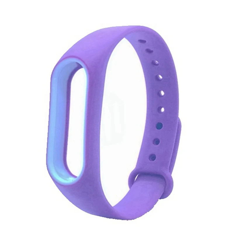 Colorful smart strap Double Color Replace Wrist Band For Xiaomi Miband Mi band 2 Smart Bracelet present | Электроника