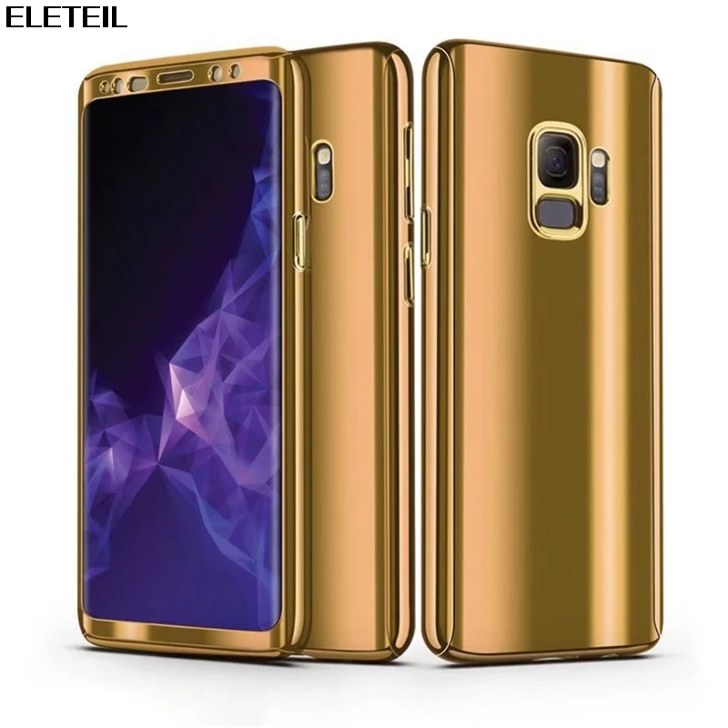 Для samsung Galaxy S7 8 910 плюс 360 зеркало металлизированный чехол для телефона край S10 Lite