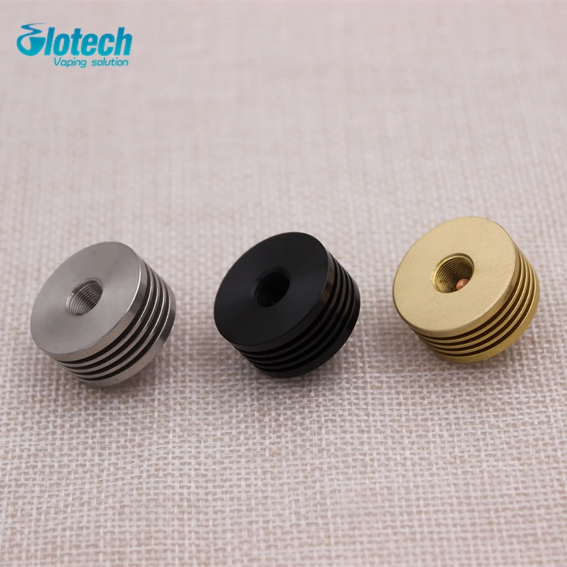 Глотек Адаптер теплоотвода V2 510 с ребристым основанием для перестраиваемых атомайзеров с присоединенной резьбой дна, подходит к RDA Mod Box.