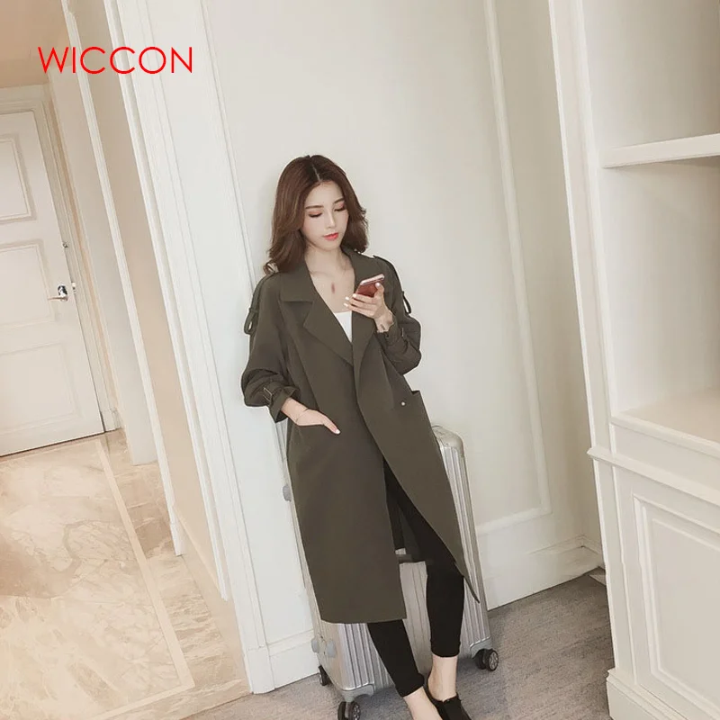 Новые весенние тренчи осенние женские корейские ветровки пальто большого