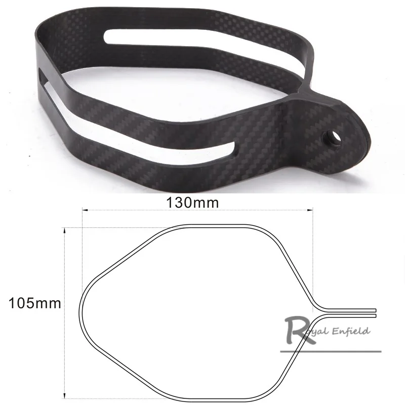 

130mm*105mm 110mm*80mm Motorcycle Carbon Hexagonal Exhaust Pipe Bracket Clip Fasten Support muffler clamp Bracket Hanger Band