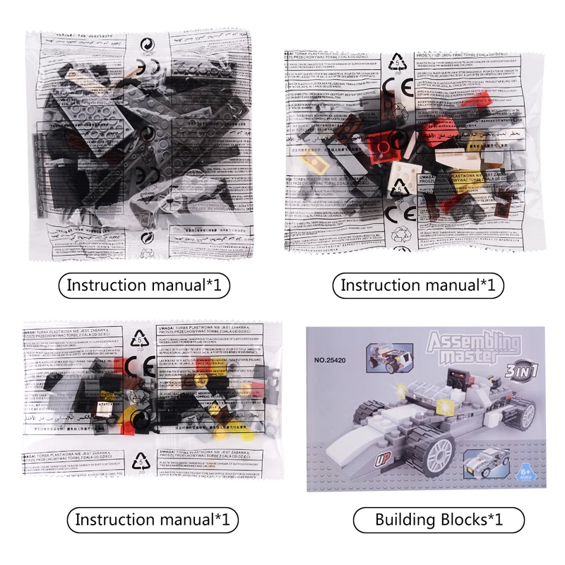 AUSINI Строительная городская модель автомобиля строительные блоки кирпичи