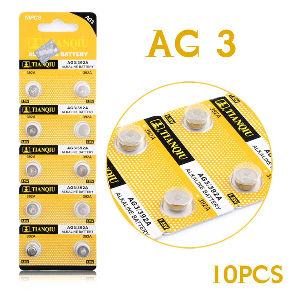 YCDC +Lowest Price++Pile Montre+ +Hot Selling+ 20 Pieces AG3 LR41 392 SR41 192 LR736 Button Coin Cell Alkaline Battery 1.55V | Электроника