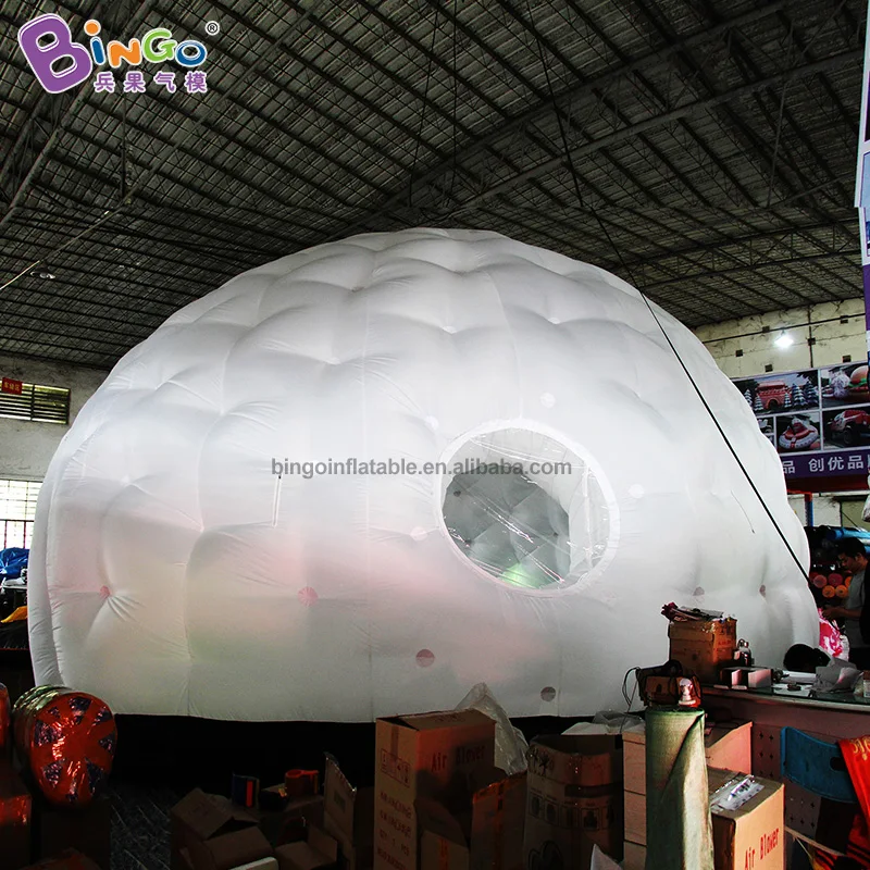 Индивидуальное светодиодный ное освещение 26 футов надувная купольная палатка