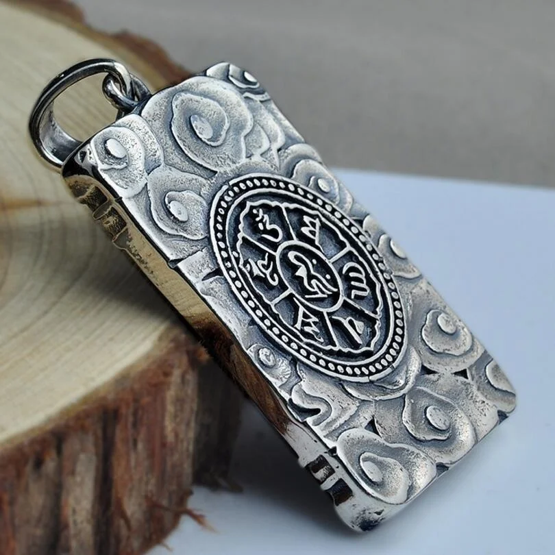 Оригинал ручная работа Стерлинговое Серебро 925 пробы тайское серебро резная