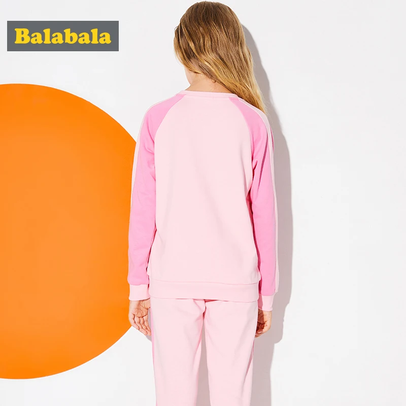 Balabala/Новые весенние комплекты одежды для девочек футболка + штаны 2 шт./компл.