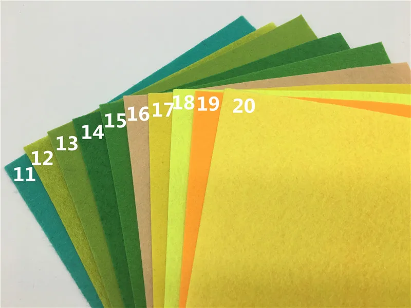 40 шт./компл. 40 Цвет s Полиэстеровая фетровая Ткань DIY ручной работы Домашний Декор Материал Толщина 1 мм в диаметре, различные Цвет