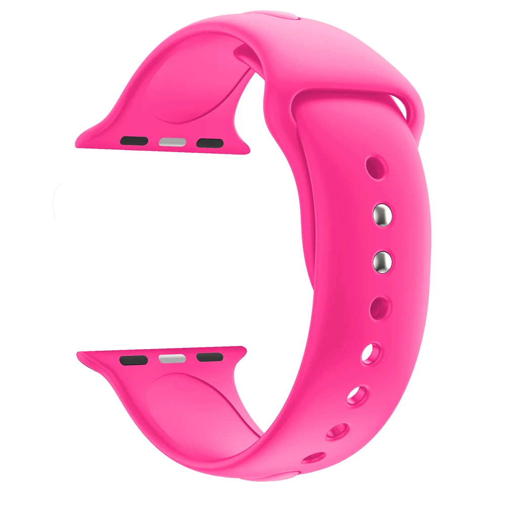 3 шт./компл. силиконовый спортивный ремешок для Apple Watch 5 4 3 2 1 38 мм 42 мм ремешки резиновый ремешок для часов Iwatch series 5 4 40 мм 44 мм