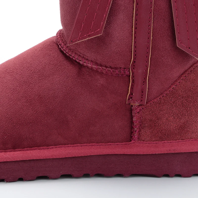 Женские сапоги из натуральной овечьей кожи с натуральным мехом | Обувь