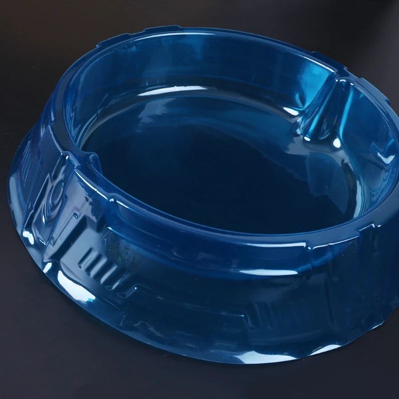 HBB 1PC New Spinning Tops Stadium Battle Attack Top Plate Transparent Blue Combat Arena For Beylad