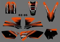 0520 new style orange blackteam graphicsbackgrounds decals stickers kits for ktm sx 85 2003 2004 2005