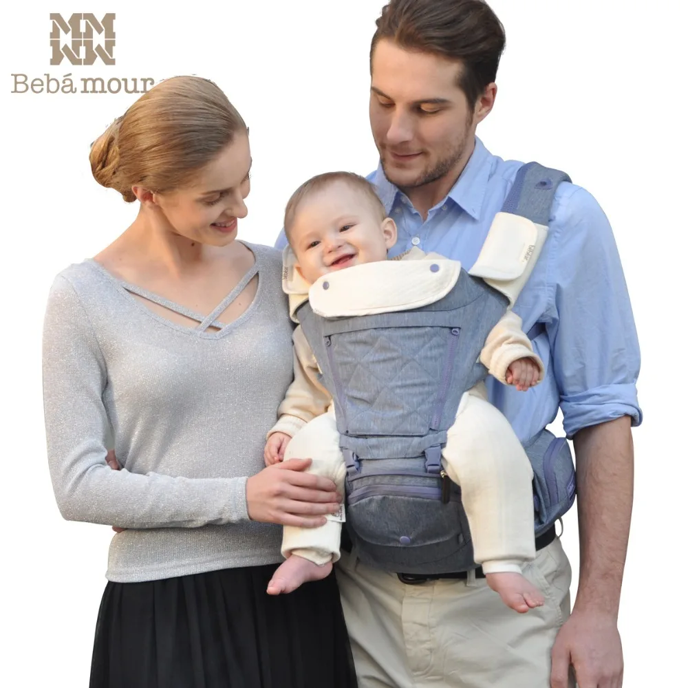 Bebamour Baby Carrier Дышащие Детские Рюкзак переноска эргономичная 360 многоцелевая