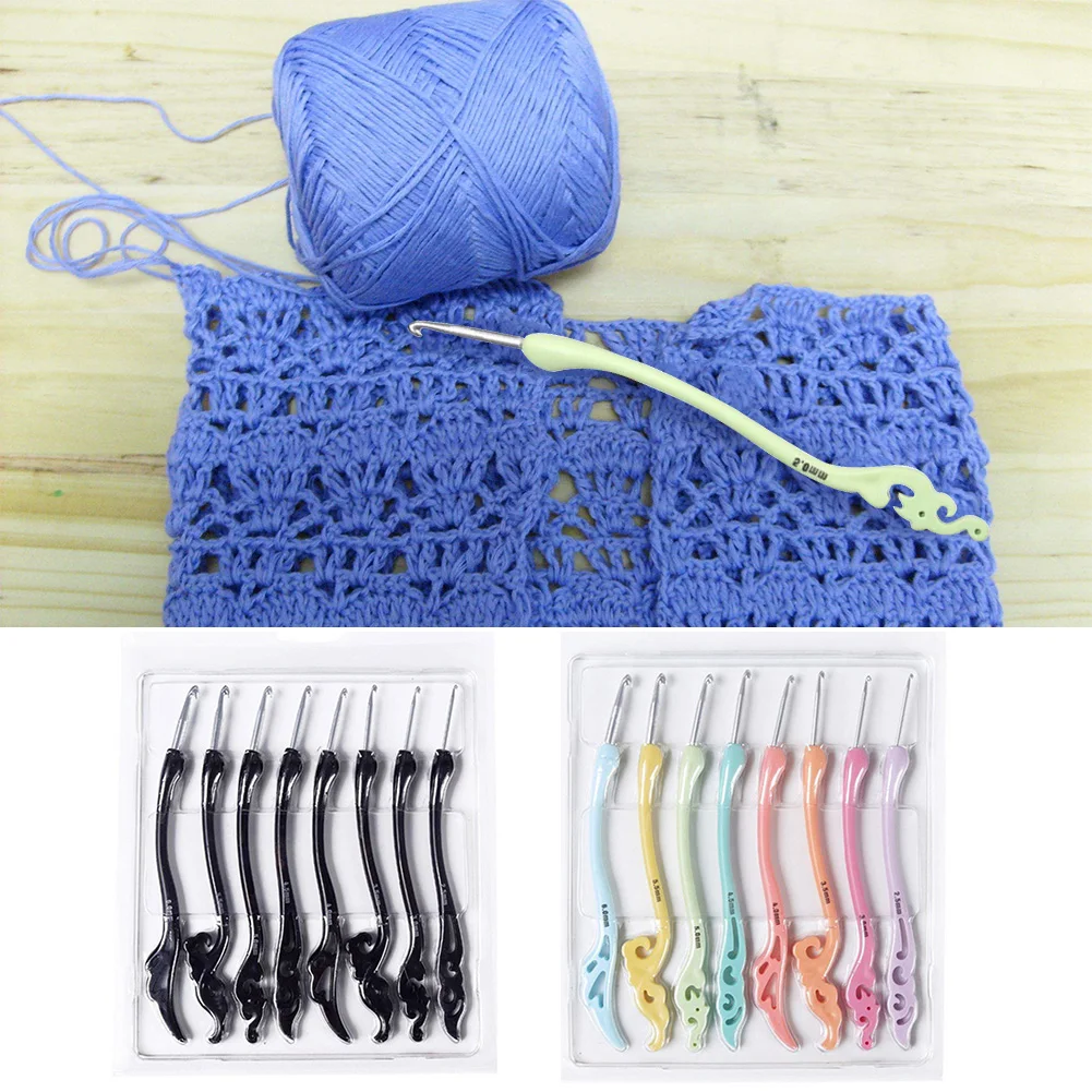 8 шт./компл. из нержавеющей стали в стиле ретро Крючки набор Вязание инструменты