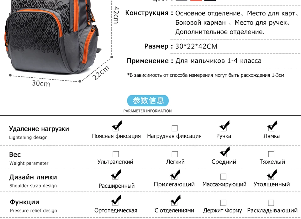 Гризли школьный рюкзак для детей ортопедический водонепроницаемый рюкзак для 1-5 класса студентов повседневные сумки mochila начальные сумки