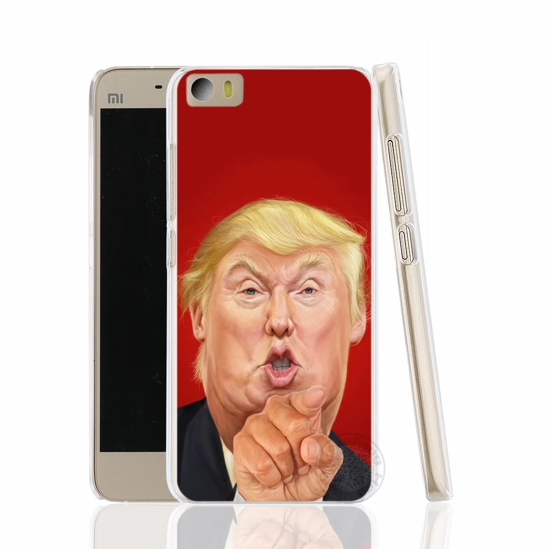 HAMEINUO Дональд Трамп чехол с глупым лицом для телефона Xiaomi M Mi 2 3 4 5 5S 5C 5X 6 Mi2 Mi3 Mi4 4I 4C Mi5