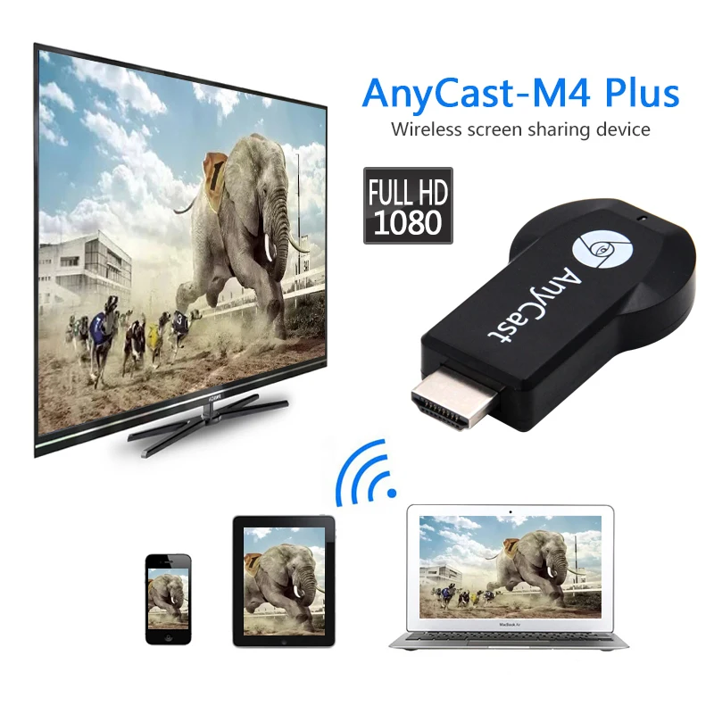 HDMI Full HD1080P Chromecast Miracast DLNA Airplay Anycast m4plus tv Stick WiFi Дисплей приемник ключ Поддержка Windows Andriod