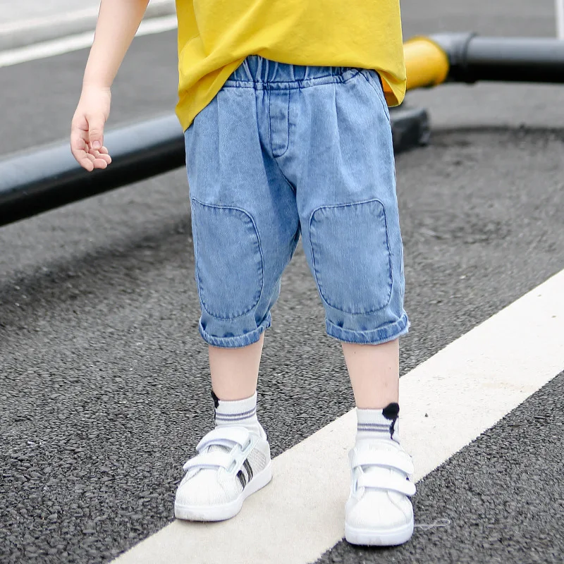 Boys Ripped holes Jeans Baby Girls Kids Denim Pants 3-10Y Casual Children's denim Trousers | Детская одежда и обувь