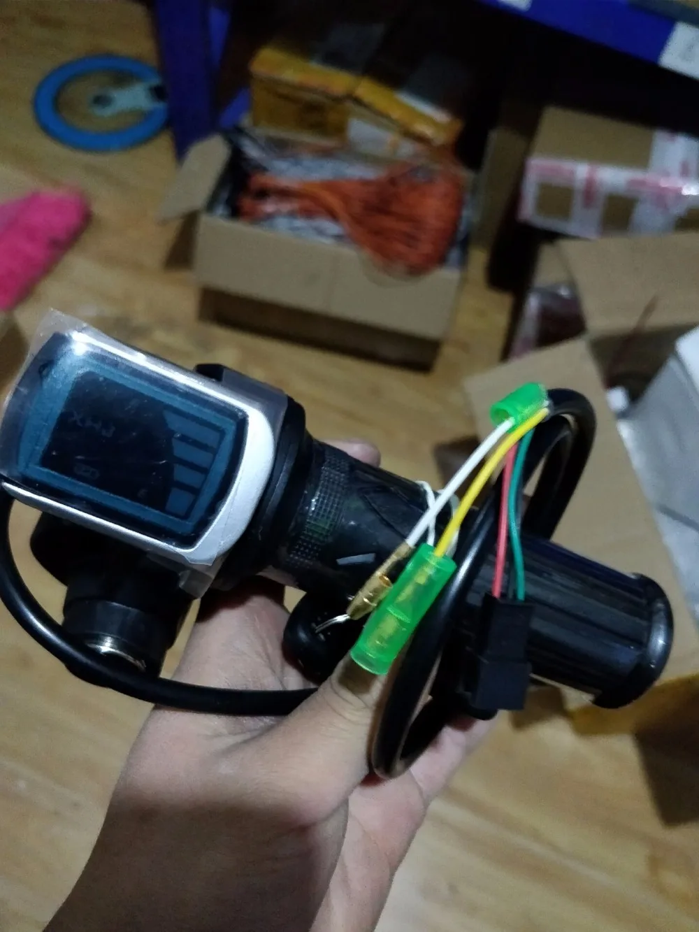 ЖК-дисплей электрический велосипед дроссельная заслонка мотоцикл скутер