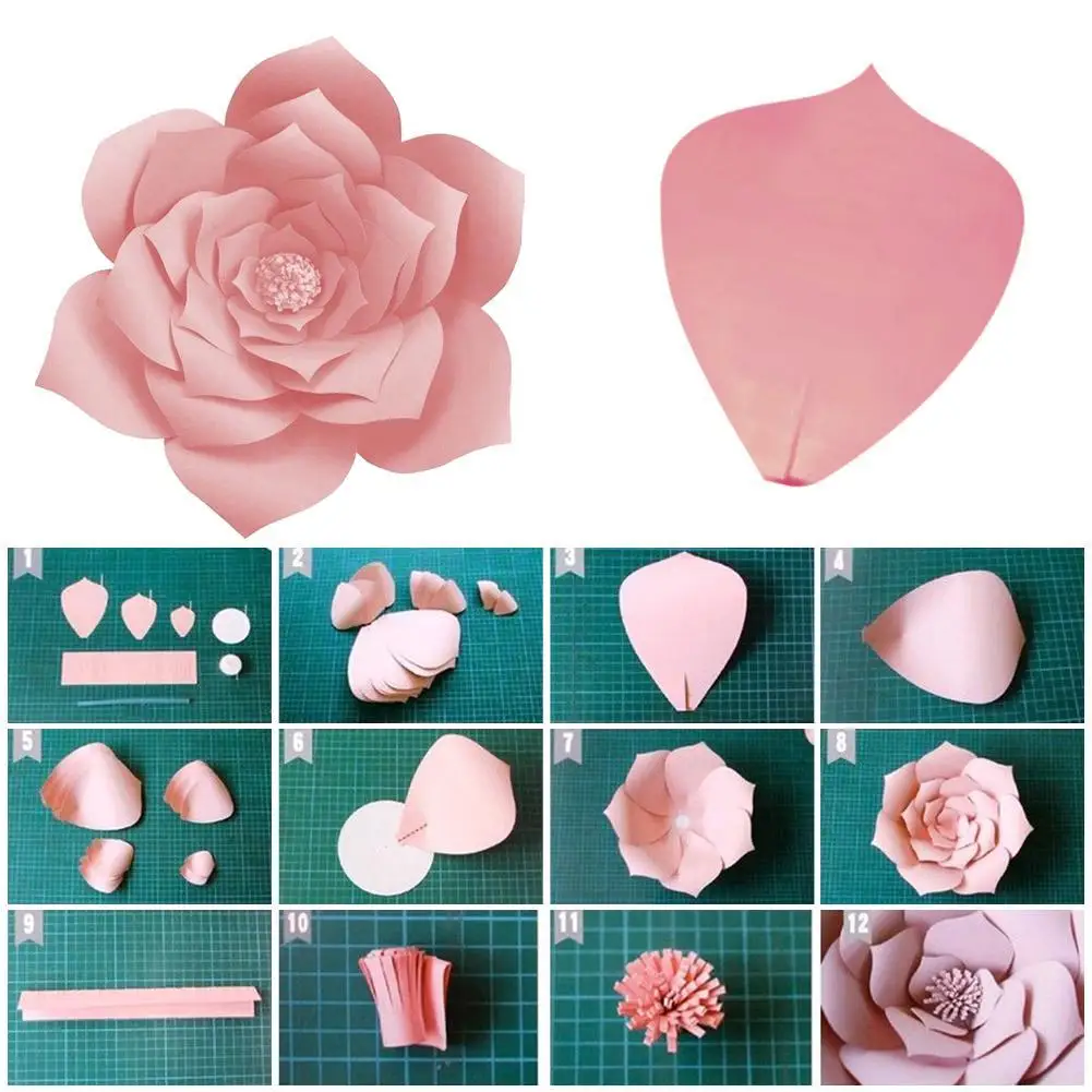 1 шт 30 см бумажные цветы искусственные розы DIY ремесла День Рождения вечерние