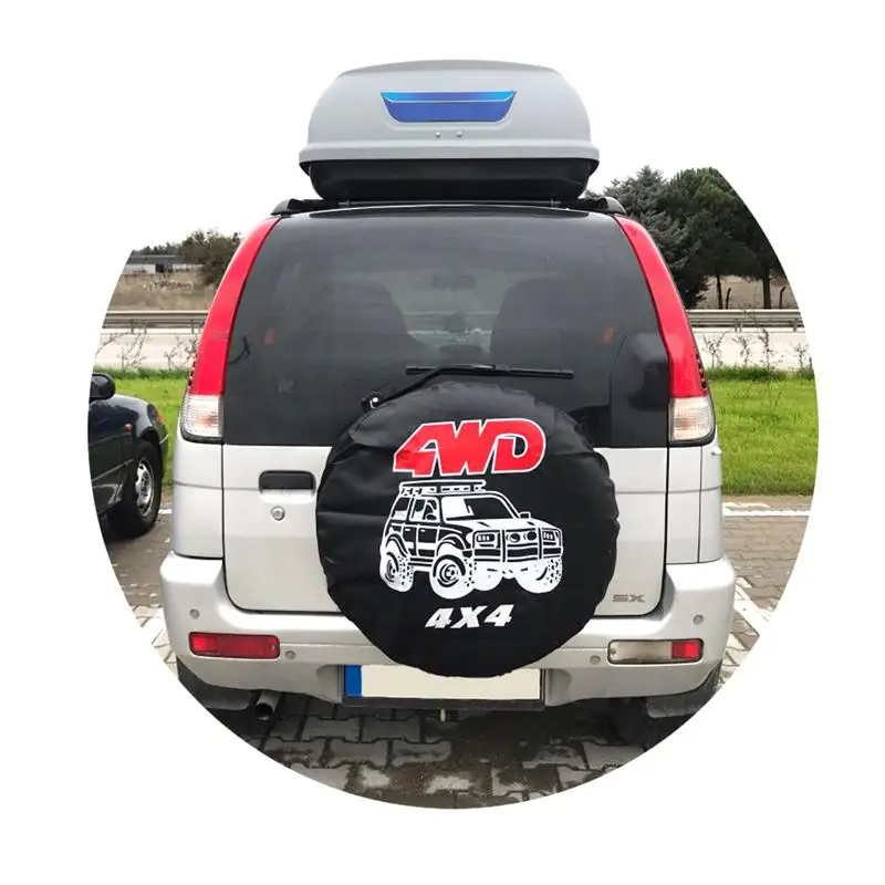 Автомобильный-stying 4WD 4X4 14-17 дюймов ПВХ запасное колесо покрышки чехол сумка чехол протектор для Jeep Hummer для Ford покрышки