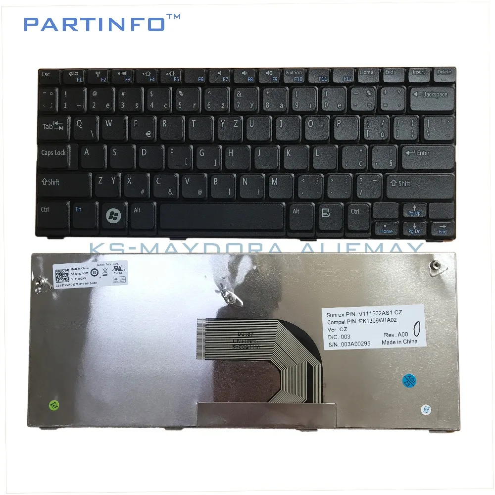 Фирменная Новинка Оригинальная клавиатура для ноутбука DELL Inspiron mini 1018 1012 1014 P04T CZ клавиатура 037YM7 37YM7