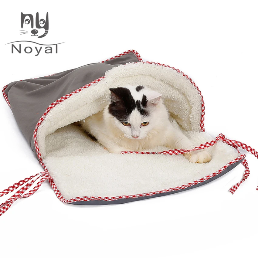 Кошка дом теплые зимние спящие коты сумки хлопок флис мягкий ПЭТ одеяло кошка