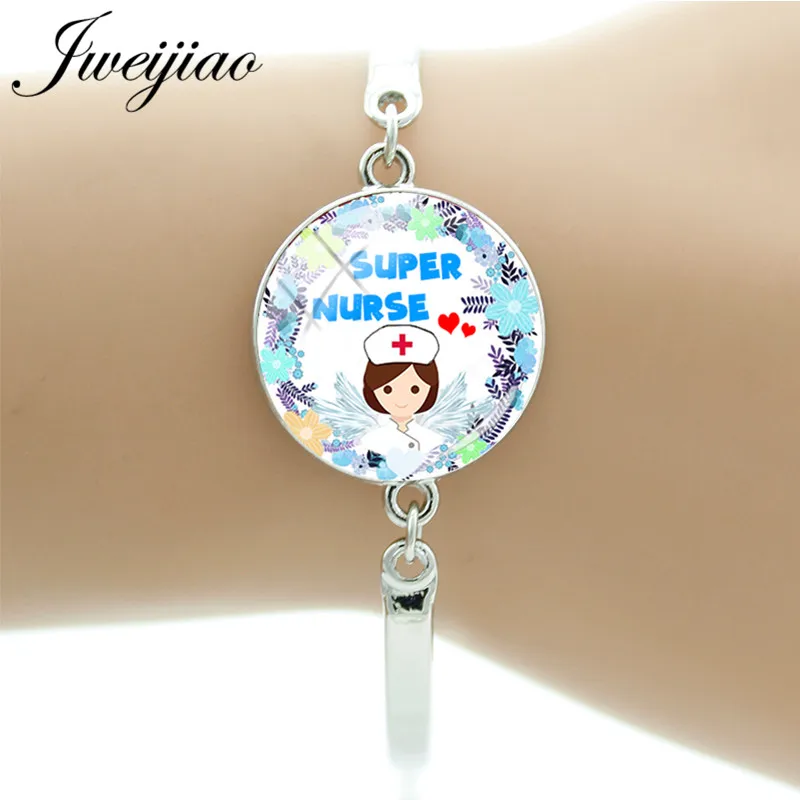 JWEIJIAO модный браслет с подвесками для медсестры Keep Calm и на стекле Кабошон DIY браслеты ювелирные изделия