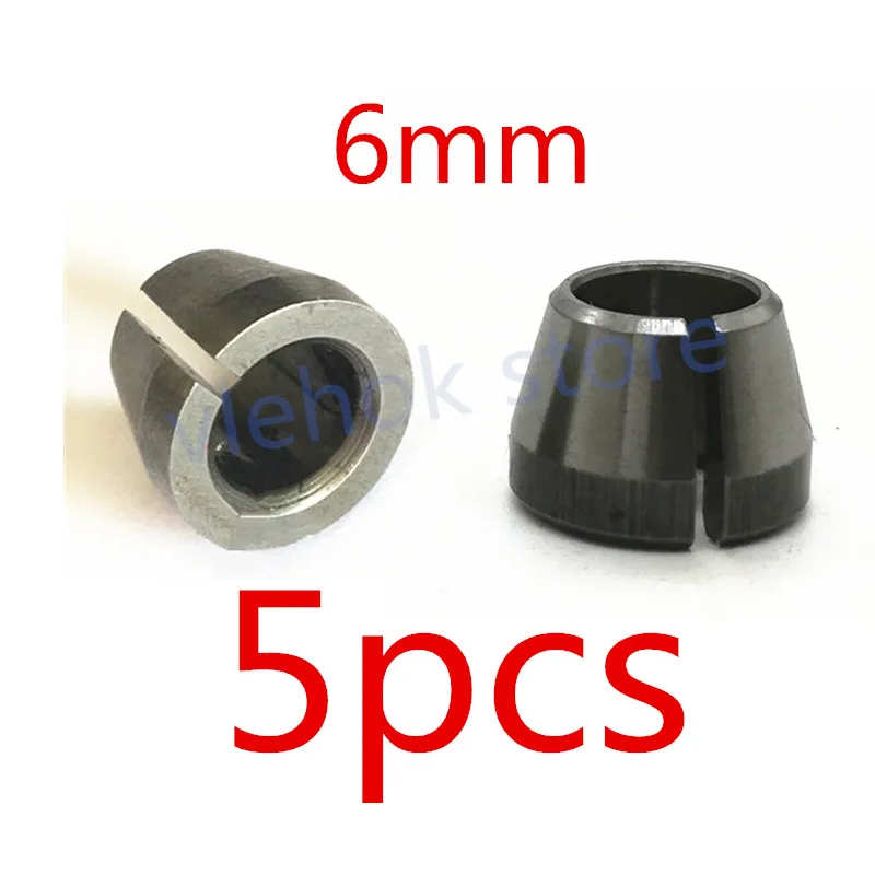 5pcs 6mm Цанговая гайка конусная 1/4 ''6 мм 6,35 мм Замена для Makita M3700B M3700 аксессуары для электроинструмента Запчасти для электроинструментов - Цвет: 5pcs 6mm
