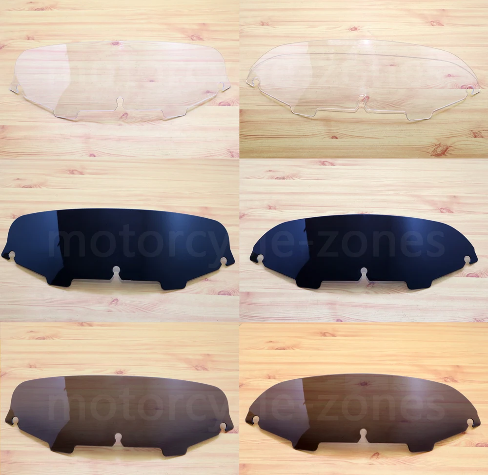 Ветрозащитный экран для лобового стекла мотоцикла черный/дымчатый/прозрачный 4 5