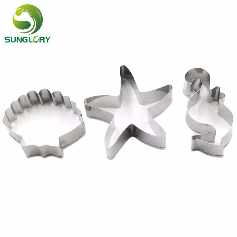 3 шт. формочки для печенья из нержавеющей стали с морскими звездами | Дом и сад