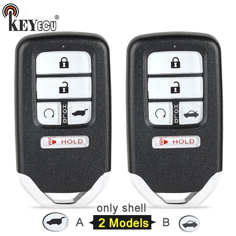 KEYECU для Honda Civic Pilot 2016 2017 2018 2019 2020 сменный 4 кнопочный пульт дистанционного