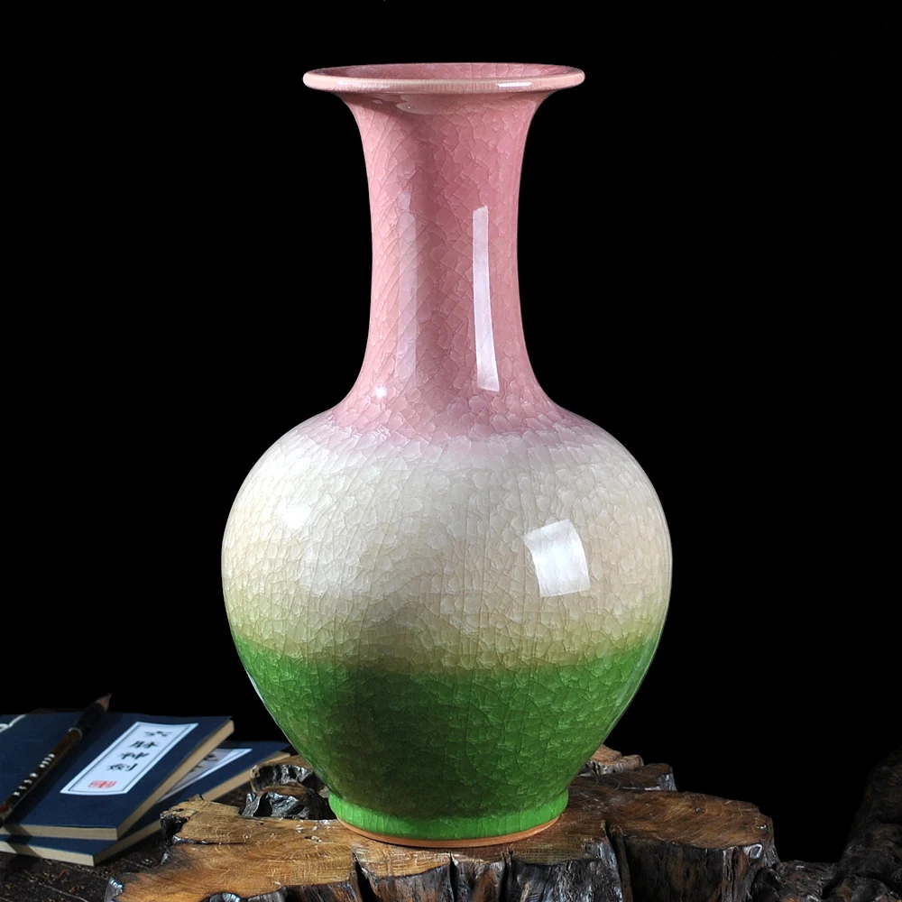 Керамическая антикварная ваза borneol глазурованная глазурь Современная китайская