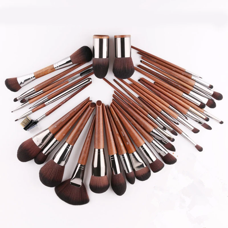 MUFE-SERIES 38-Brushes Complete Brush Set - Wooden Handle Soft Synthetic Hair Professional Beauty Makeup Brushes Kit Tools | Красота и