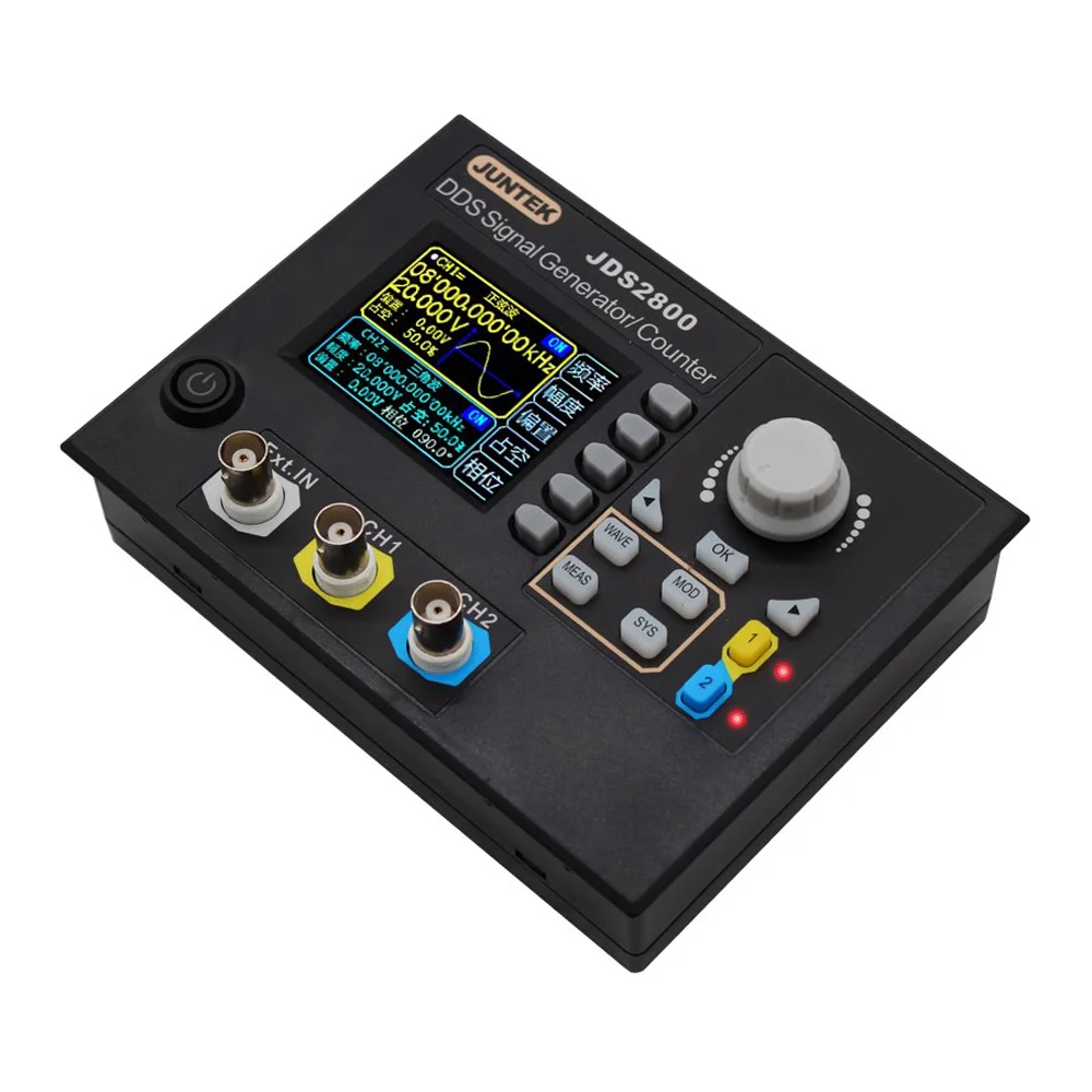 JUNTEK JDS2800 60 МГц цифровой двухканальный DDS генератор произвольной формы|Генераторы