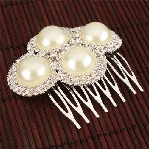Free Shipping Elegant Pearl Rhinestone Bridal Hair Comb Pin | Красота и здоровье